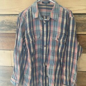 Chaps Multicolor Plaid Shirt